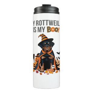Termo El disfraz de rottweiler de Halloween Mi Rottweile