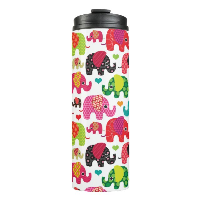 Termo el elefante retro embroma el papel pintado del (Anverso)