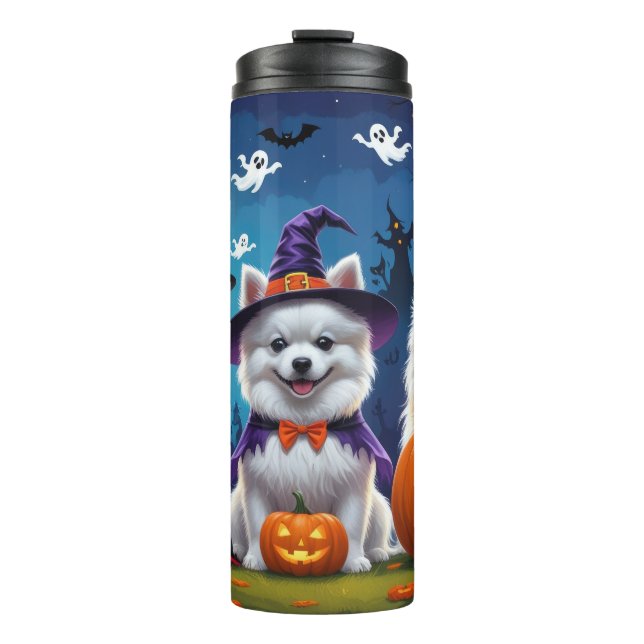 Termo El esquimal americano Dogs Calabaza Halloween Funn (Anverso)