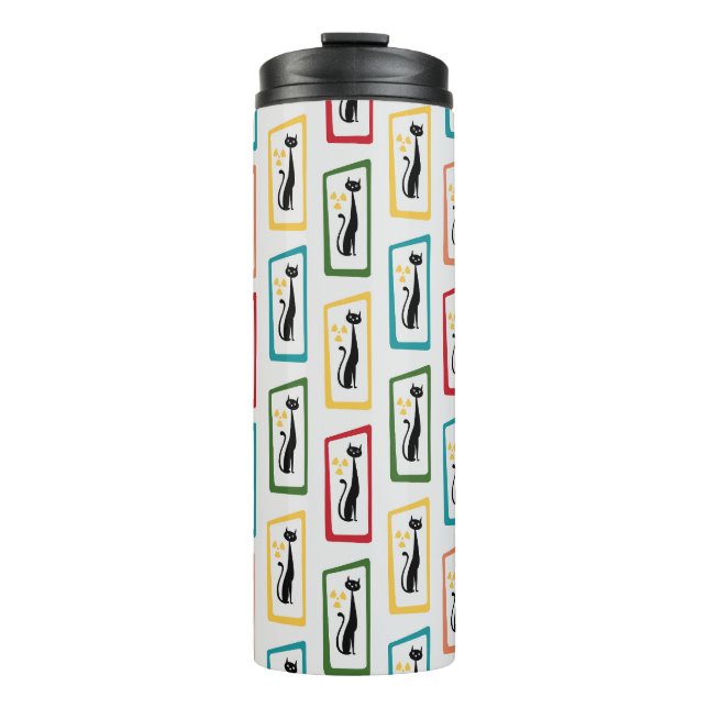 Termo El gato de Schrödinger a mediados del siglo modern (Anverso)