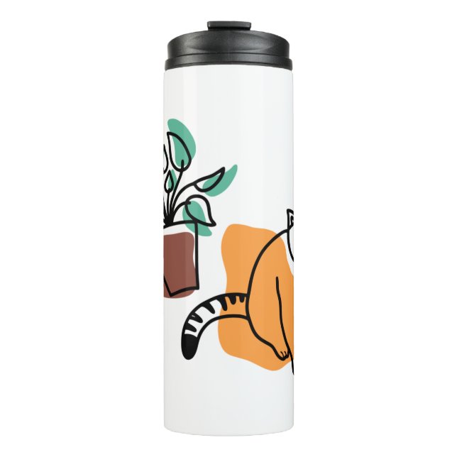 Termo El gato y la planta (Anverso)