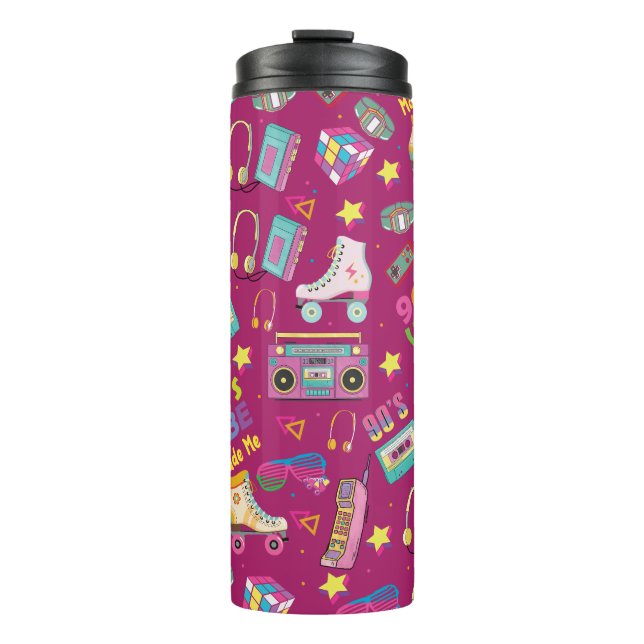 Termo El Hip Hop Vibes Retro Me Hizo Patrón (Anverso)