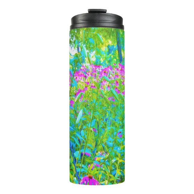 Termo El impresionante paisaje del jardín azul Aqua (Anverso)