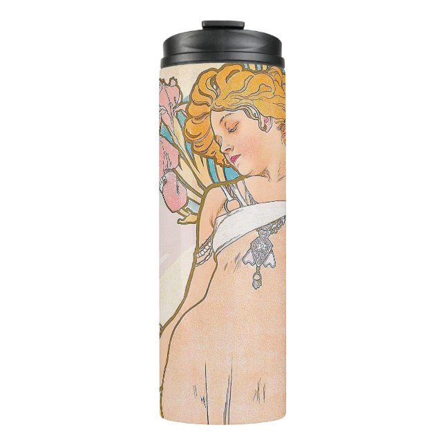 Termo El Iris (1897) de Alphonse Mucha (Anverso)