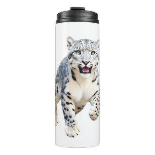 Termo El Leopardo De La Nieve Feliz Diversión Jugadora S