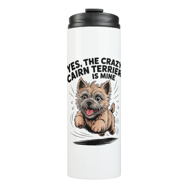 Termo El loco Cairn Terrier es mío (Anverso)