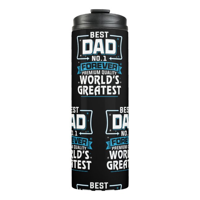 Termo El mejor padre del mundo para hombres, el mejor nú (Anverso)