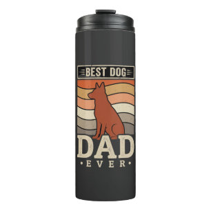 Termo El mejor papá de perro Retro Silueta