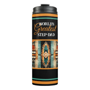 Termo El mejor papá o padrastro del mundo Nativo America