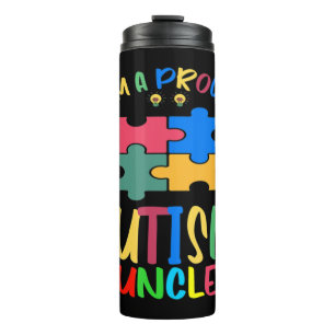 Termo El mes de concientización del autismo mundial Soy 