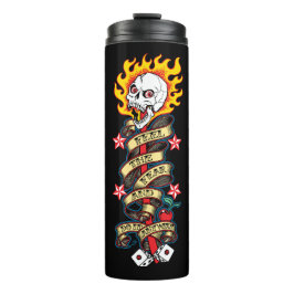 Termo El miedo al cráneo que se enciende