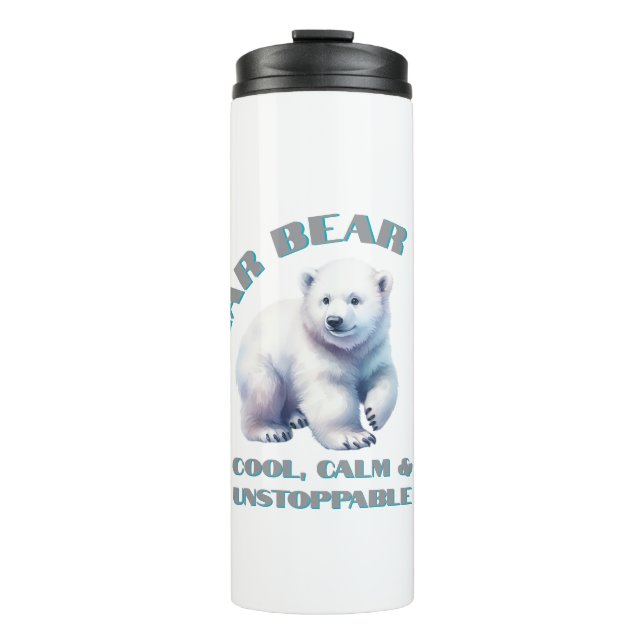 Termo El Oso Polar Guay calma e imparable (Anverso)