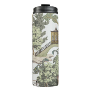 Termo El paisaje chino vintage es un patrón sin fisuras.