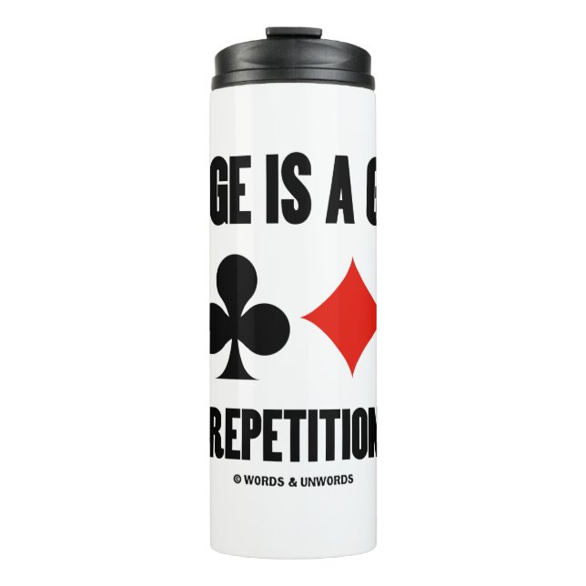 Termo El puente es un juego en el que la repetición es c (Anverso)