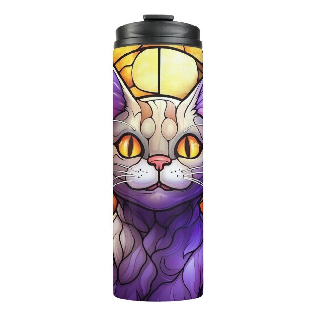 Termo El regalo de Purple Kitty Lover (Anverso)