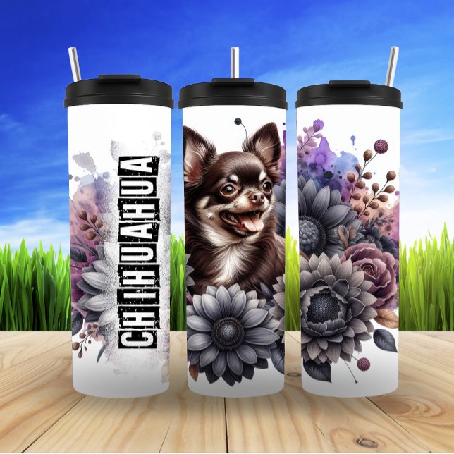 Termo El regocijo floral a escala de grises de Chihuahua (Subido por el creador)