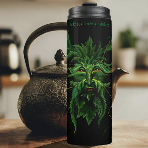 Termo El rostro del hombre verde deja negro