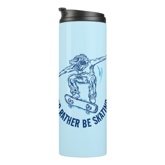 Termo El Skater Hace Mediodía, Más Que Patinar (Rotado hacia la derecha)