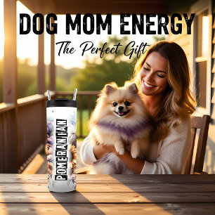 Termo El sueño floral fluido de Pomerania