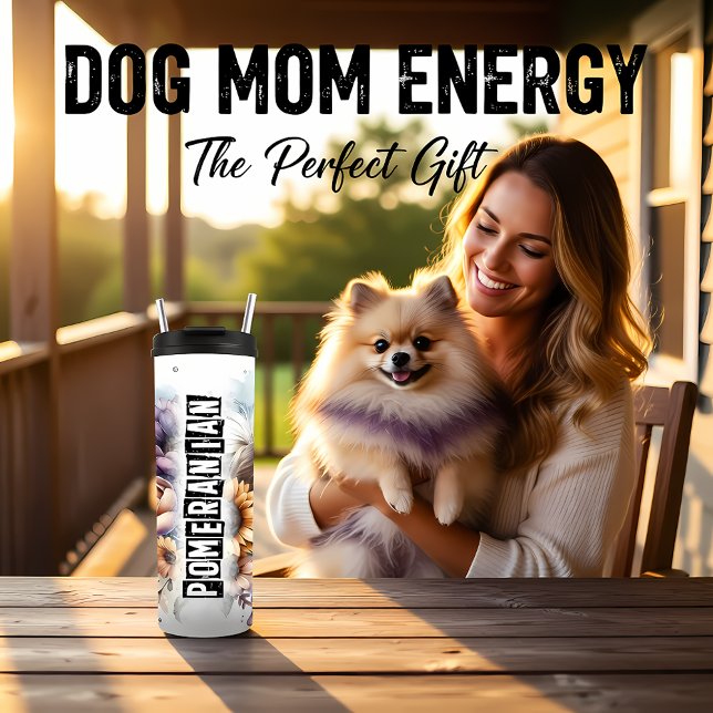 Termo El sueño floral fluido de Pomerania (Subido por el creador)