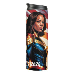 Termo El superhéroe Joe Biden y Kamala Harris