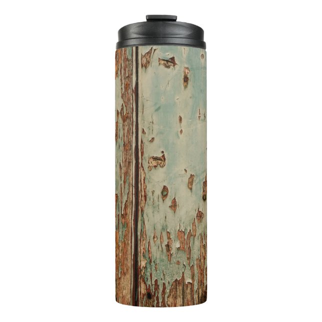 Termo El tablero de madera beige y marrón (Anverso)