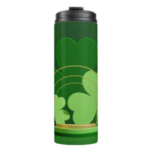 Termo El trébol de tres hojas del Día de San Patricio de