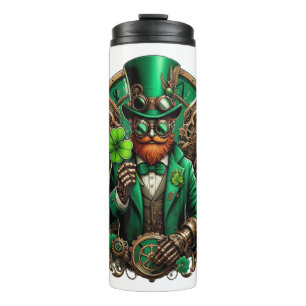 Termo El trébol de vapor del Día de San Patricio