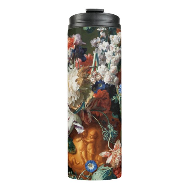 Termo El tumbler de arte Bouquet of Flowers de Van Huysu (Anverso)