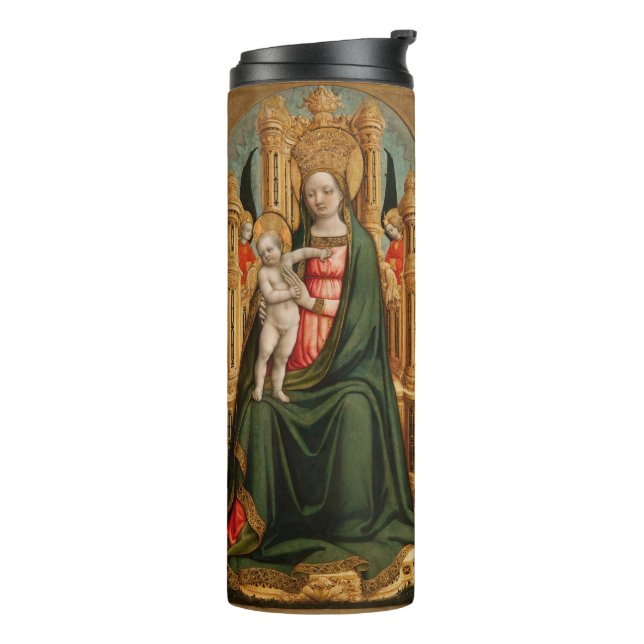 Termo El tumbler de arte "La Virgen y el Niño" (Rotado hacia la izquierda)