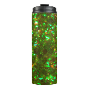Termo ¡El Tumbler Termal Verde purpurina Glitz!