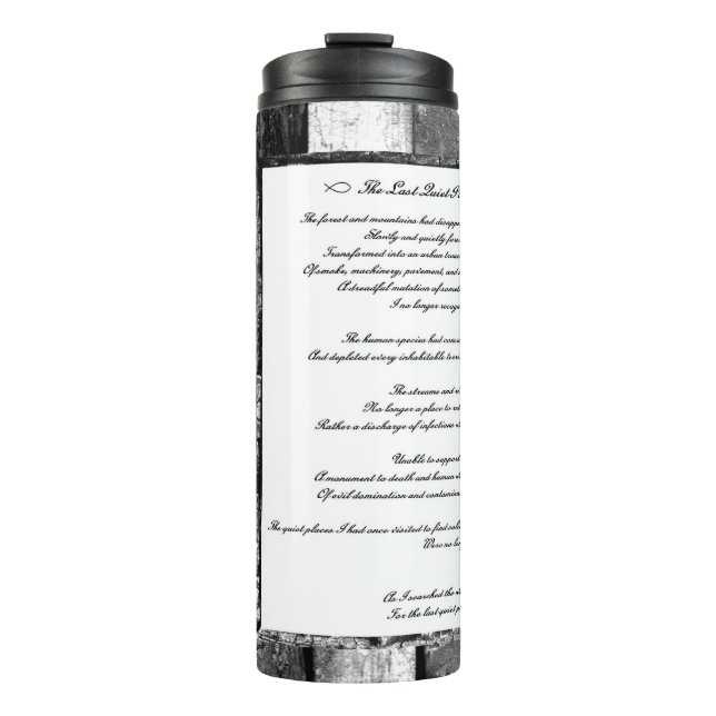 Termo El último lugar tranquilo (Anverso)