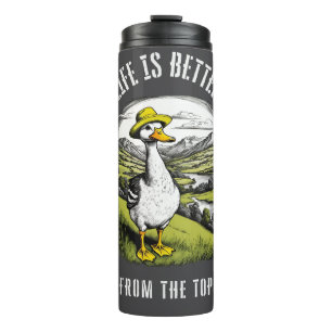 Termo El viejo diseño del pato de mamá - La vida es mejo