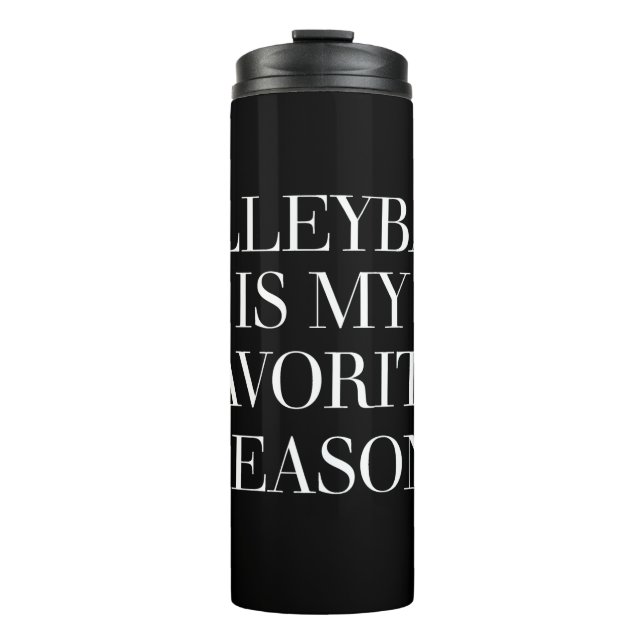 Termo El Voleibol Es Mi Tumbler Termal De Temporada Favo (Anverso)