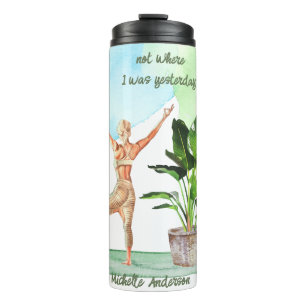 Termo El yoga empieza la taza de viaje