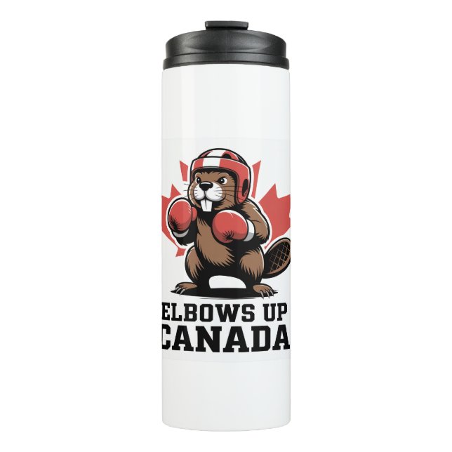 Termo Elbows Up Canada | Quirky Canadian Pride Gift (Anverso)