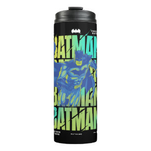 Termo Electric Up Batman Running Through Typography