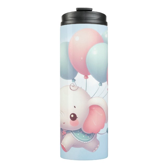 Termo elefante de bebé con globos (Anverso)
