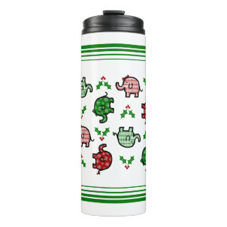 Termo Elefante de Navidad Tumbler
