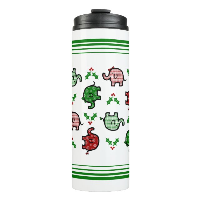 Termo Elefante de Navidad Tumbler (Anverso)