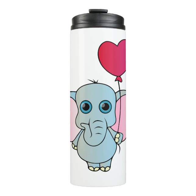 Termo Elefante, naturaleza, globo (Anverso)