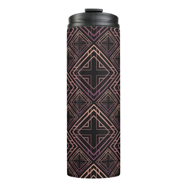 Termo Elegancia Art Deco Black-Gold (Anverso)