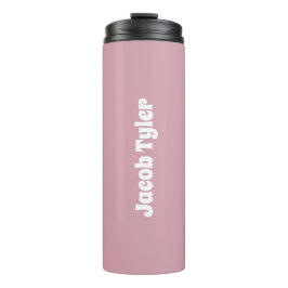 Termo Elegancia silenciosa - Personalizable Rosa polvori