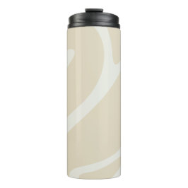 Termo Elegant Beige Cream Simple Organic Pattern