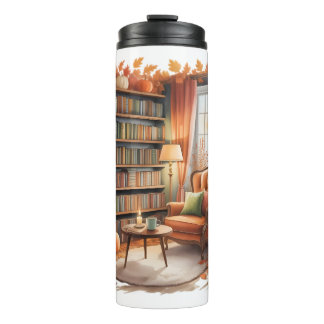 Termo Elegant Fall Bookshelf Bouteilles — Cozy Curtain