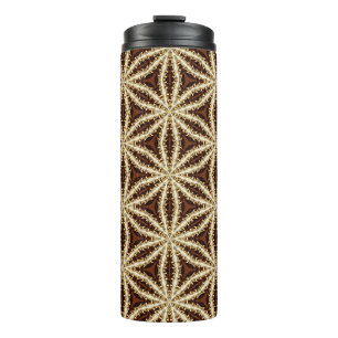 Termo Elegante Anise Gold & Brown Star