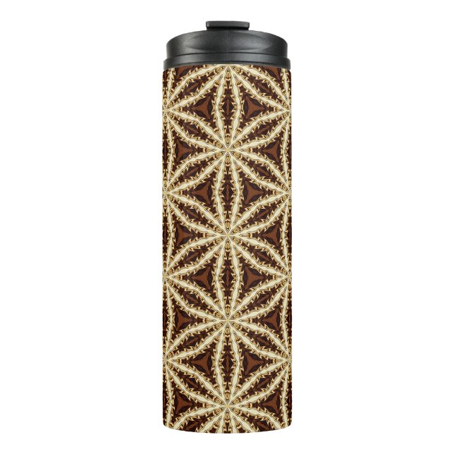 Termo Elegante Anise Gold & Brown Star (Anverso)