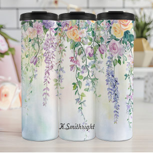 Termo Elegante arreglo floral colgante