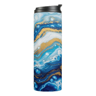 Termo Elegante arte fluido decorativo tazas de café Resu