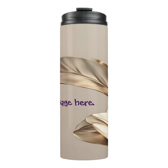 Termo Elegante baraja de viaje de hoja de oro (Anverso)